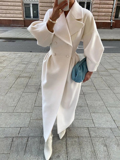 Alina | Eleganter Damenmantel für Winter lang