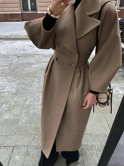 Alina | Eleganter Damenmantel für Winter lang
