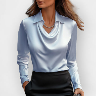 Amelie | Elegante Bluse für Damen festliche Anlässe Satin 1
