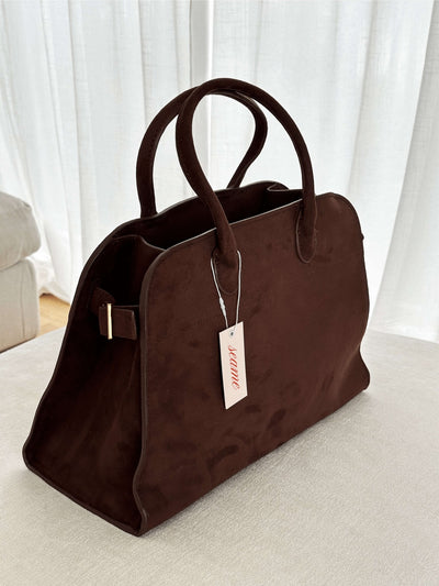 Amelie | Elegante Handtasche für Damen vegan in Wildleder
