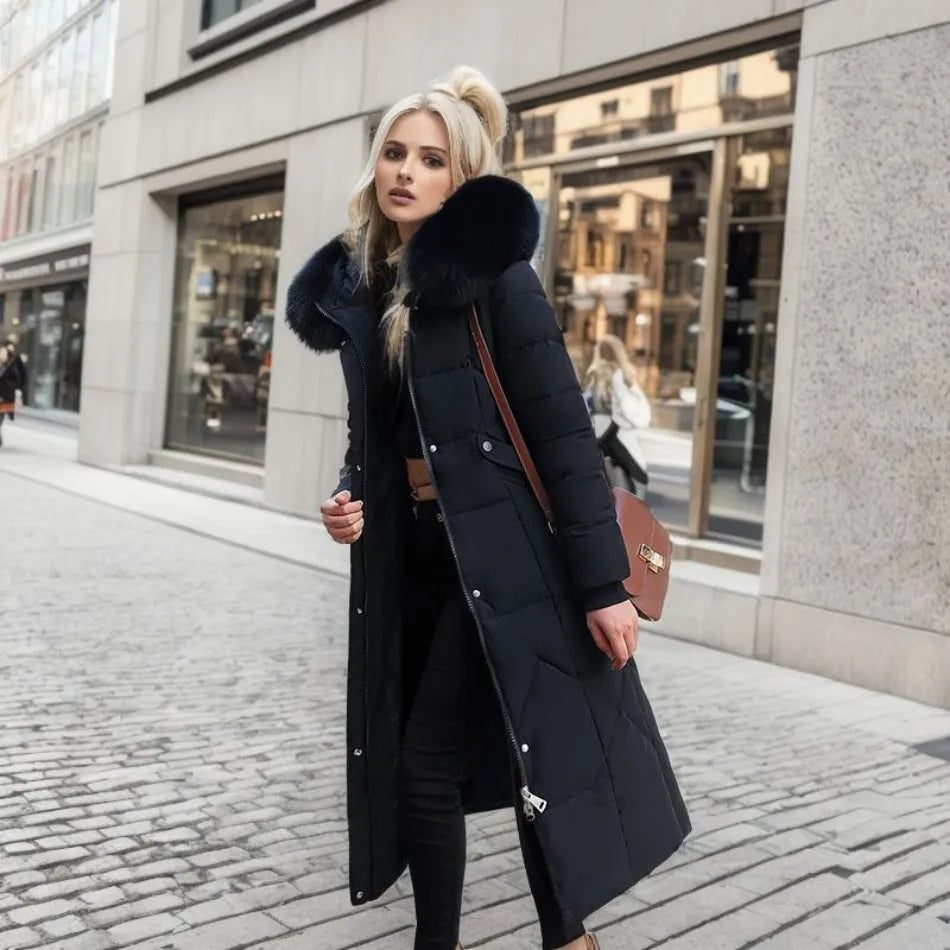 Amelie | Eleganter Damen Parka für Winter warm gefüttert