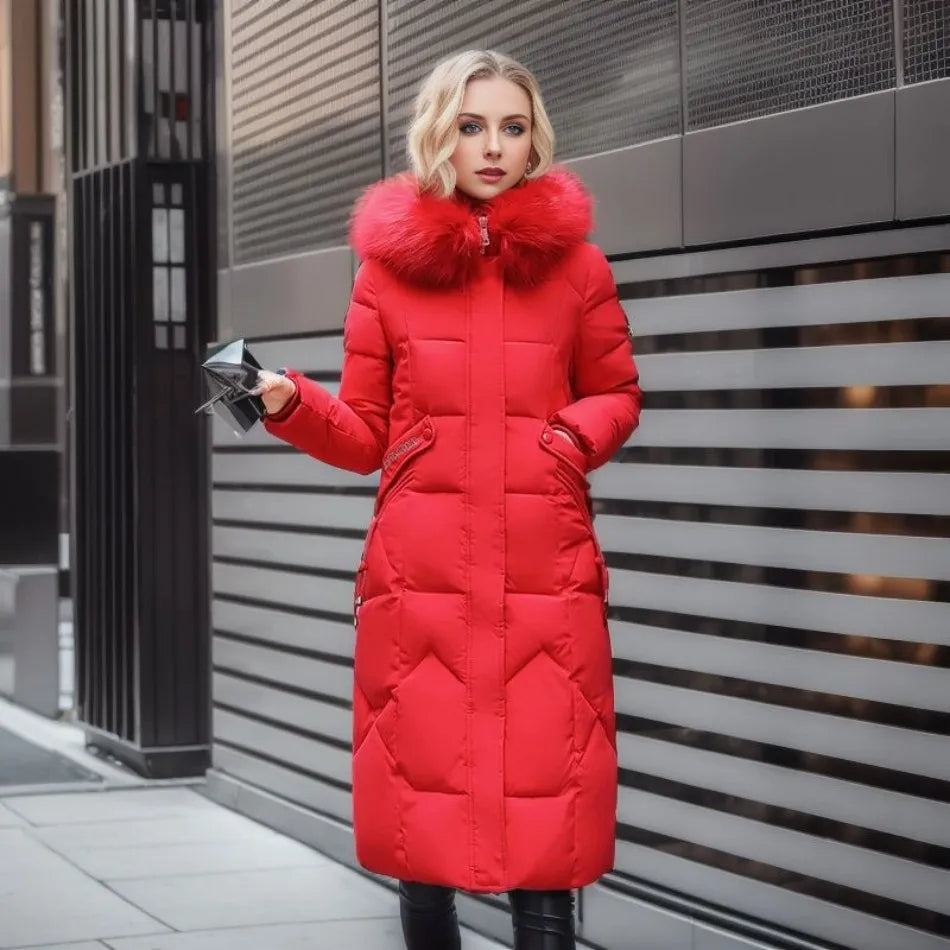 Amelie | Eleganter Damen Parka für Winter warm gefüttert