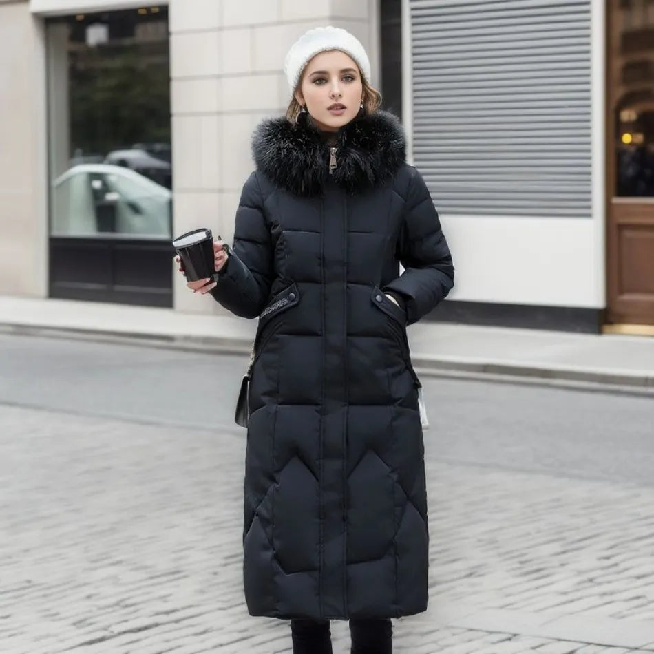 Amelie | Eleganter Damen Parka für Winter warm gefüttert