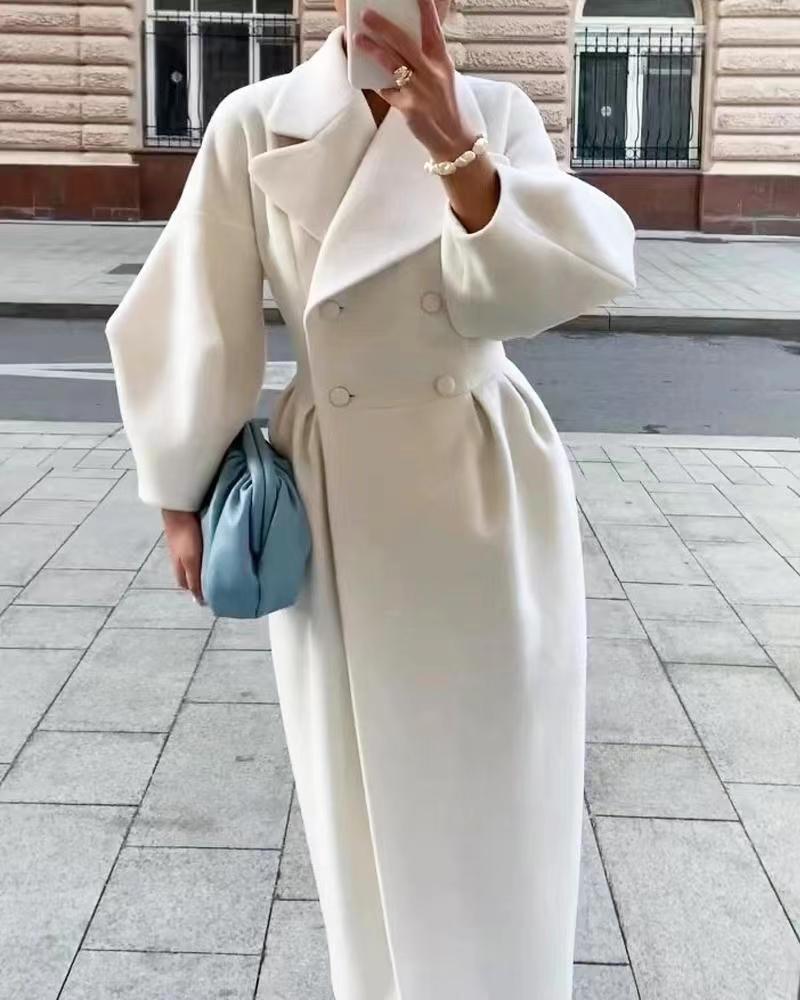 Amelie | Eleganter Trenchcoat Damen Beige mit Reverskragen