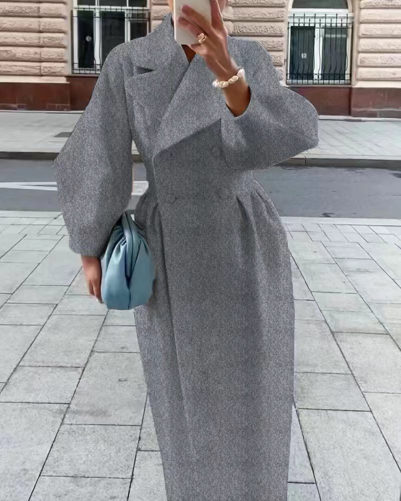 Amelie | Eleganter Trenchcoat Damen Beige mit Reverskragen