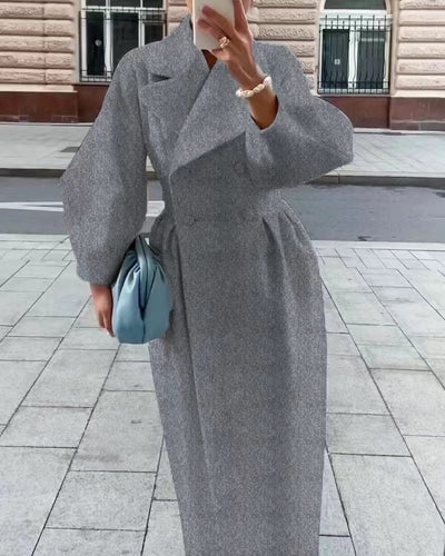 Amelie | Eleganter Trenchcoat Damen Beige mit Reverskragen