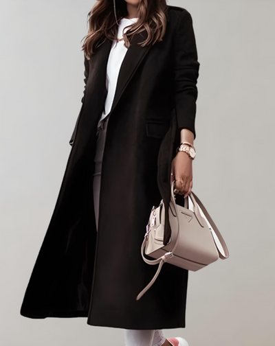 Amelie | Eleganter Wollmantel Damen Winter mit Gürtel
