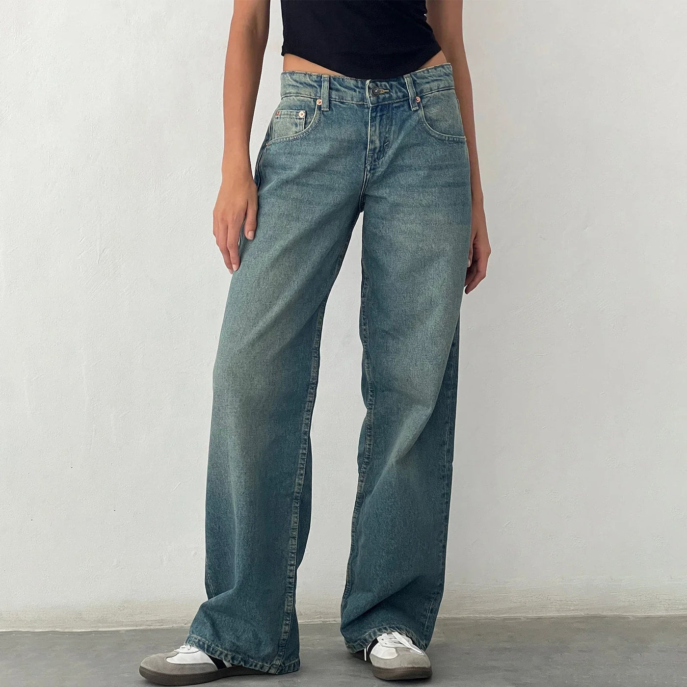 Amelie | Lässige Vintage-Jeans für Damen weit