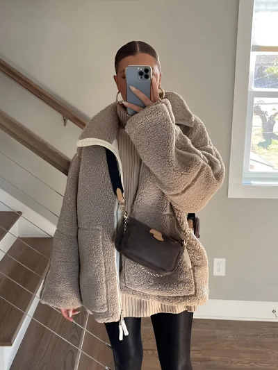 Amila | Eleganter Oversize-Mantel für Damen Winter