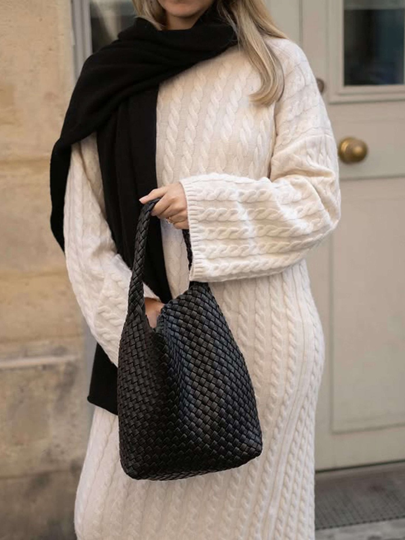 Cara | Stilvolle Woven Bag für Damen klein