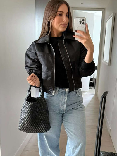 Cara | Stilvolle Woven Bag für Damen klein
