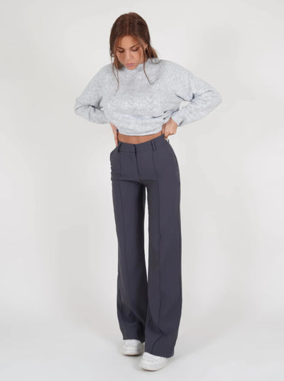 Carina | Elegante Stoffhose für Damen High-Waisted