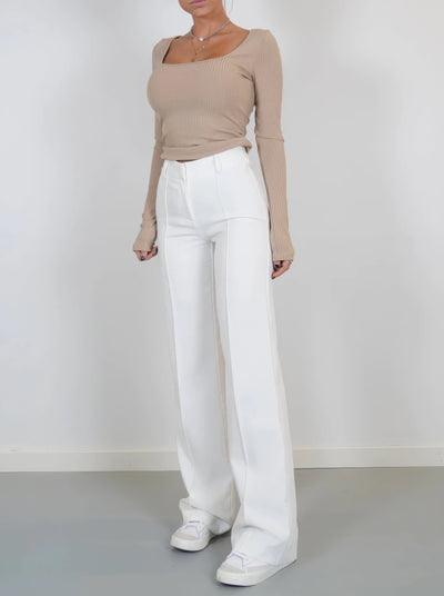 Carina | Elegante Stoffhose für Damen High-Waisted