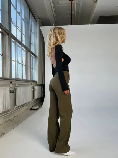 Carina | Elegante Stoffhose für Damen High-Waisted