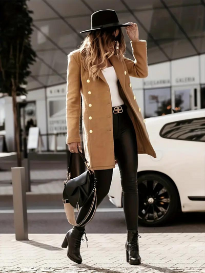 Cerylia | Elegante Wolljacke für Damen Winter hochwertig