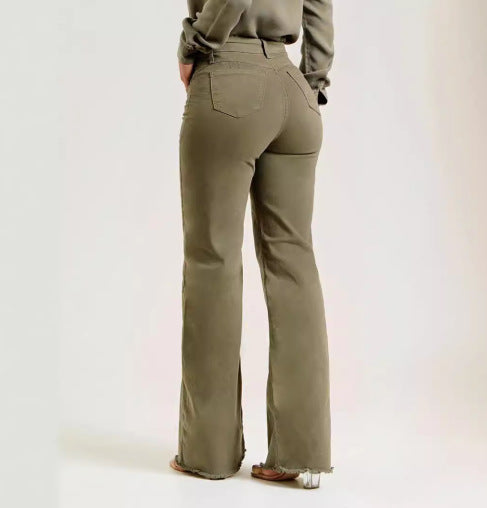 Clara | Elegante High-Waist-Jeans für Damen mit Schlag