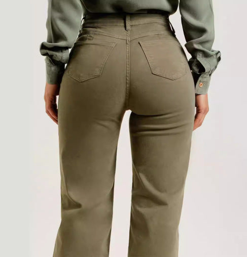 Clara | Elegante High-Waist-Jeans für Damen mit Schlag