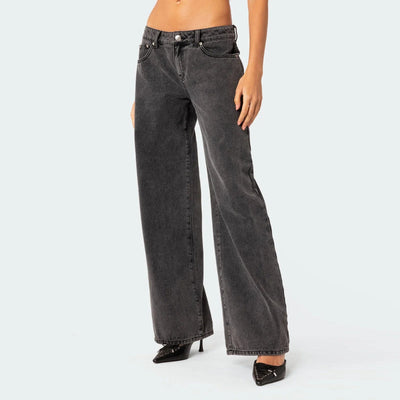 Clara | Elegante Weitbein-Jeans für Damen Vintage
