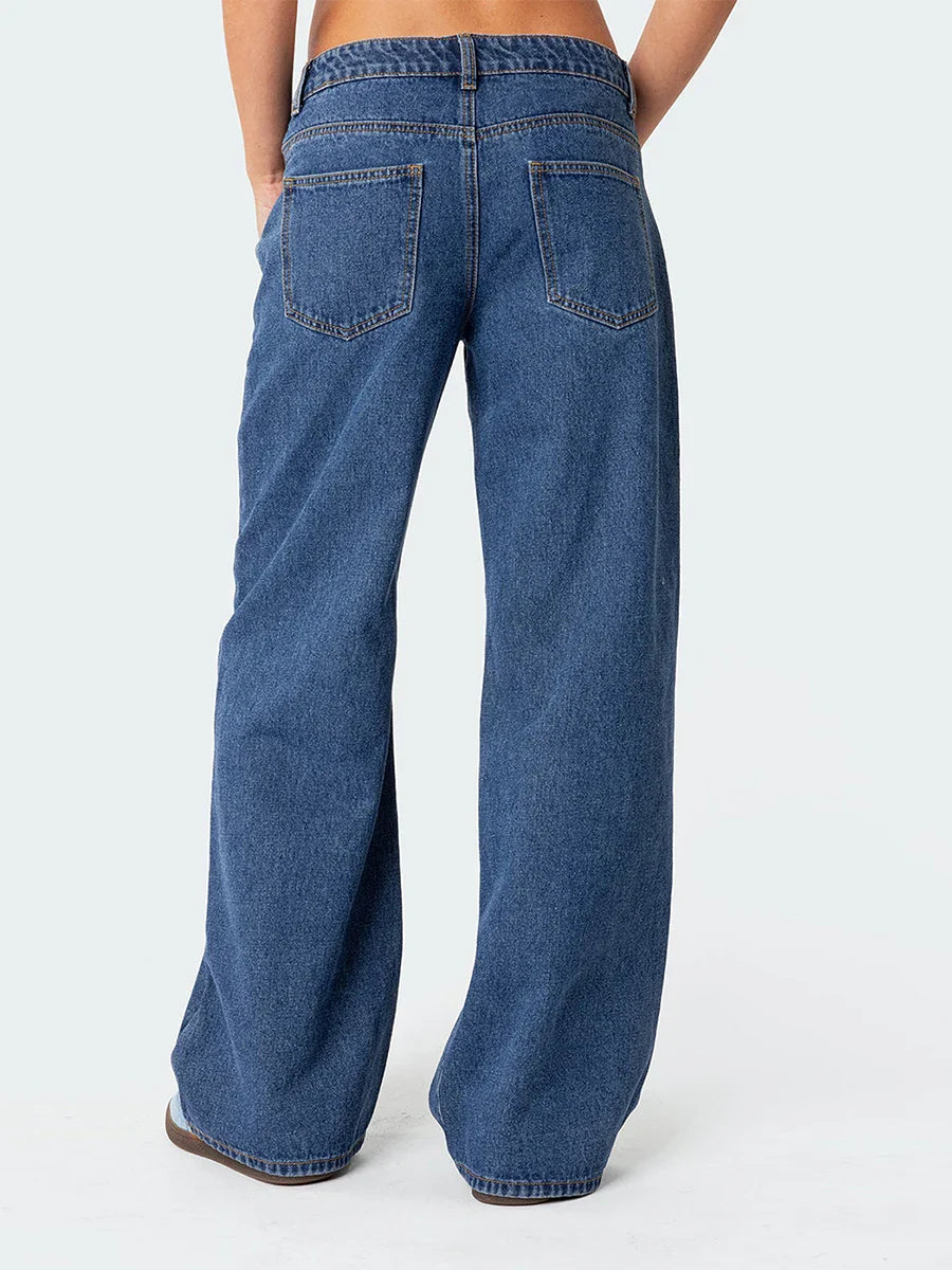 Clara | Elegante Weitbein-Jeans für Damen Vintage