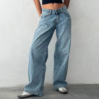 Clara | Lässige Weitbein-Jeans für Damen Vintage-Look