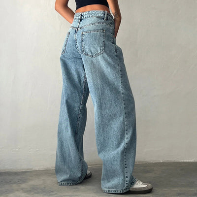 Clara | Lässige Weitbein-Jeans für Damen Vintage-Look