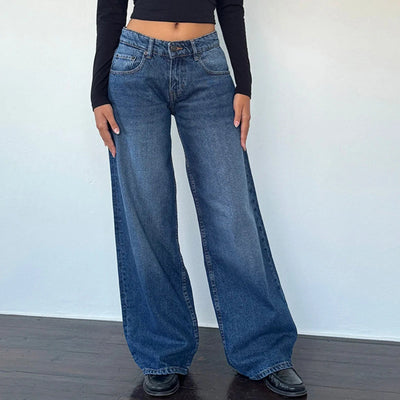 Clara | Lässige Weitbein-Jeans für Damen Vintage-Look