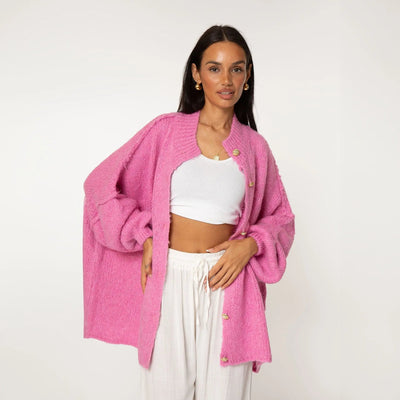 Cleo | Eleganter Strickmantel für Damen Oversized