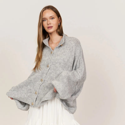 Cleo | Eleganter Strickmantel für Damen Oversized