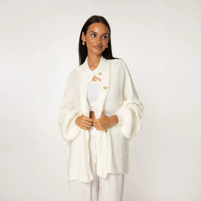 Cleo | Eleganter Strickmantel für Damen Oversized