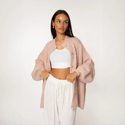 Cleo | Eleganter Strickmantel für Damen Oversized