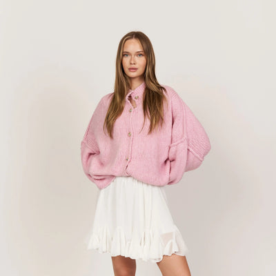 Cleo | Eleganter Strickmantel für Damen Oversized