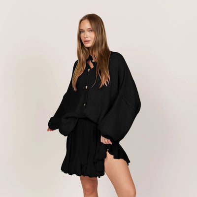 Cleo | Eleganter Strickmantel für Damen Oversized