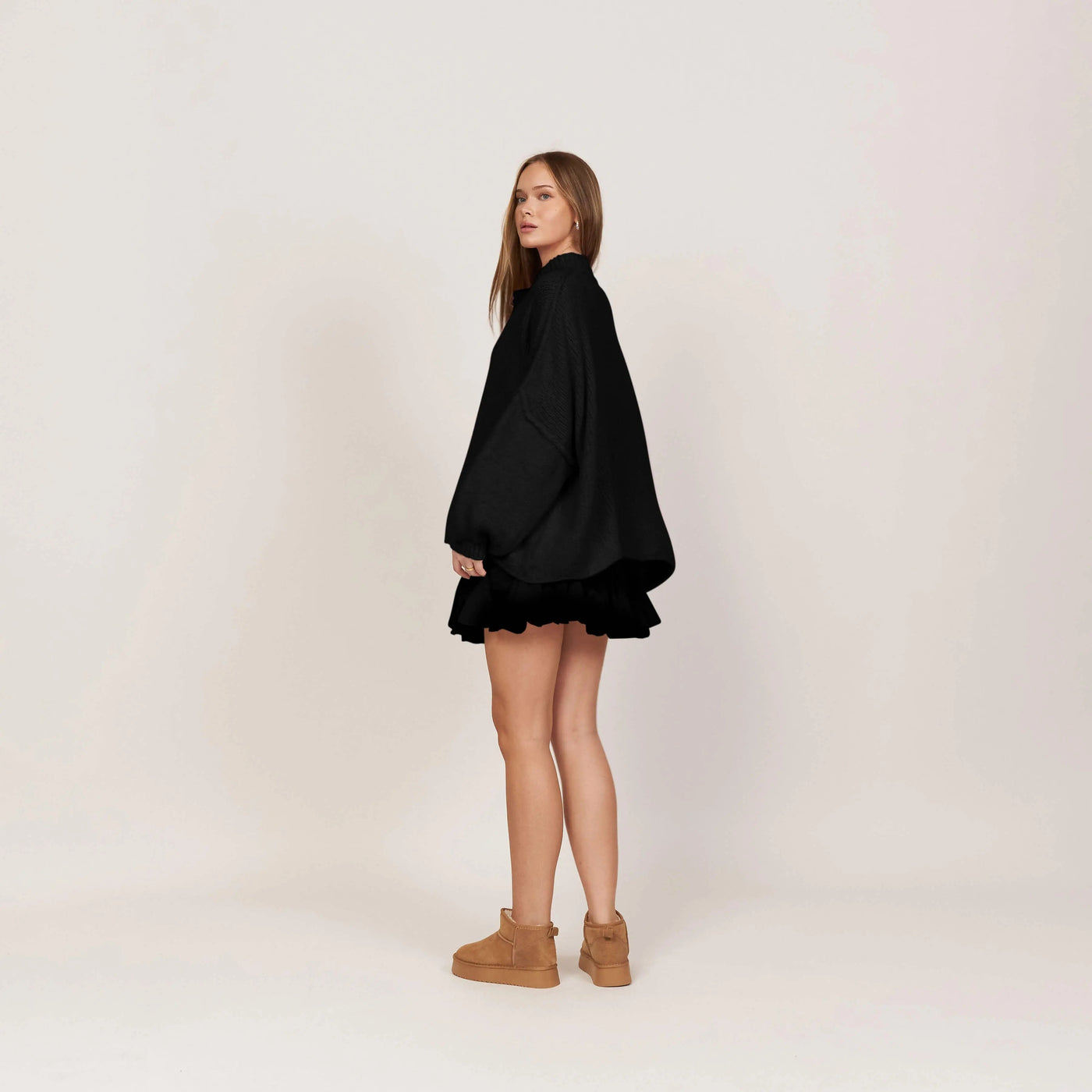 Cleo | Eleganter Strickmantel für Damen Oversized