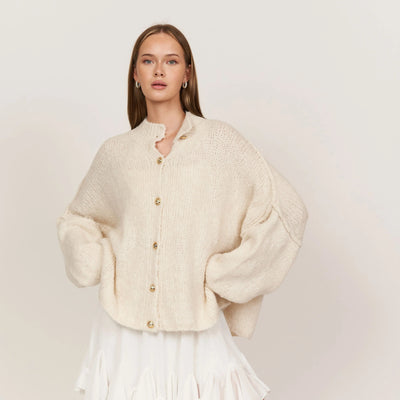 Cleo | Eleganter Strickmantel für Damen Oversized