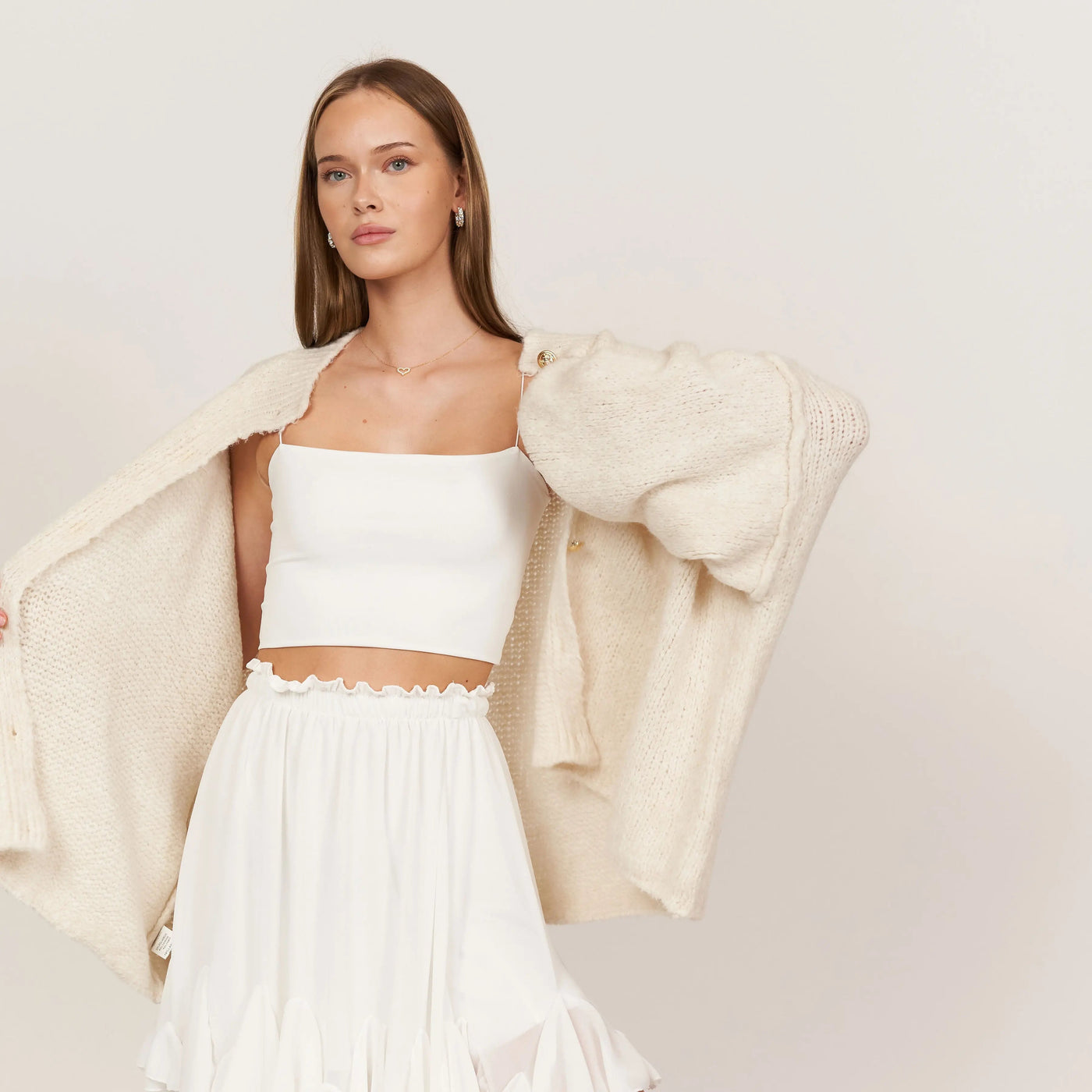 Cleo | Eleganter Strickmantel für Damen Oversized