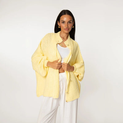 Cleo | Eleganter Strickmantel für Damen Oversized