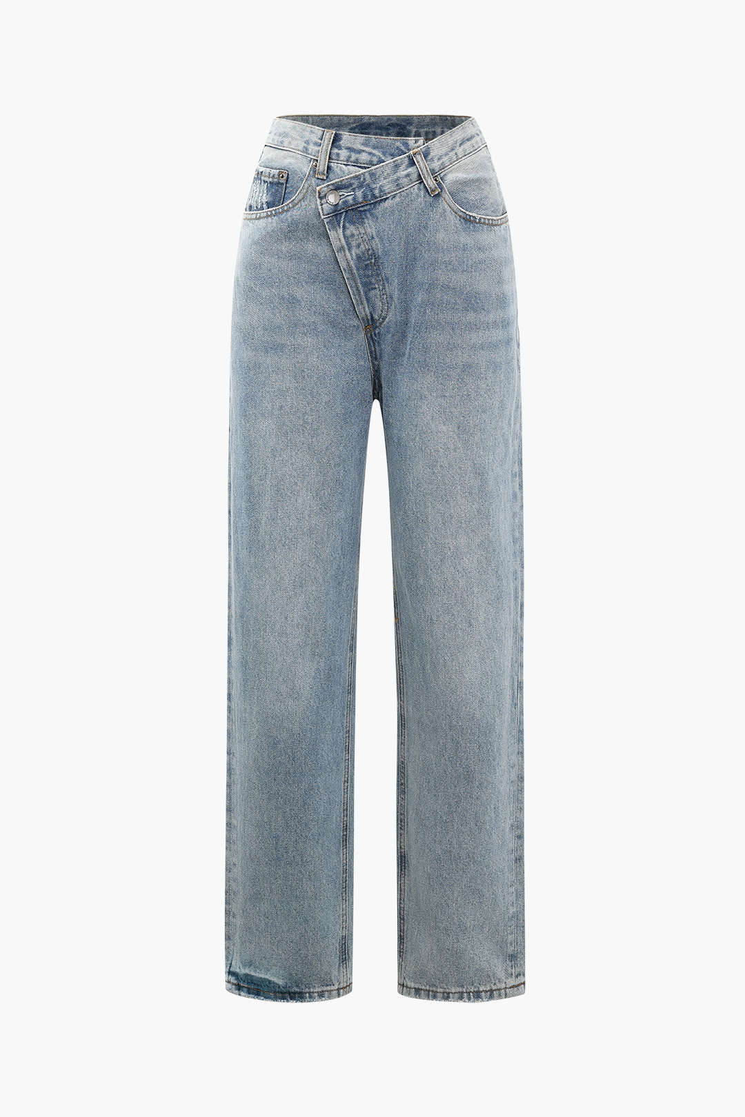 Cornelia | Modische Damenjeans mit Asymmetrischem Bund