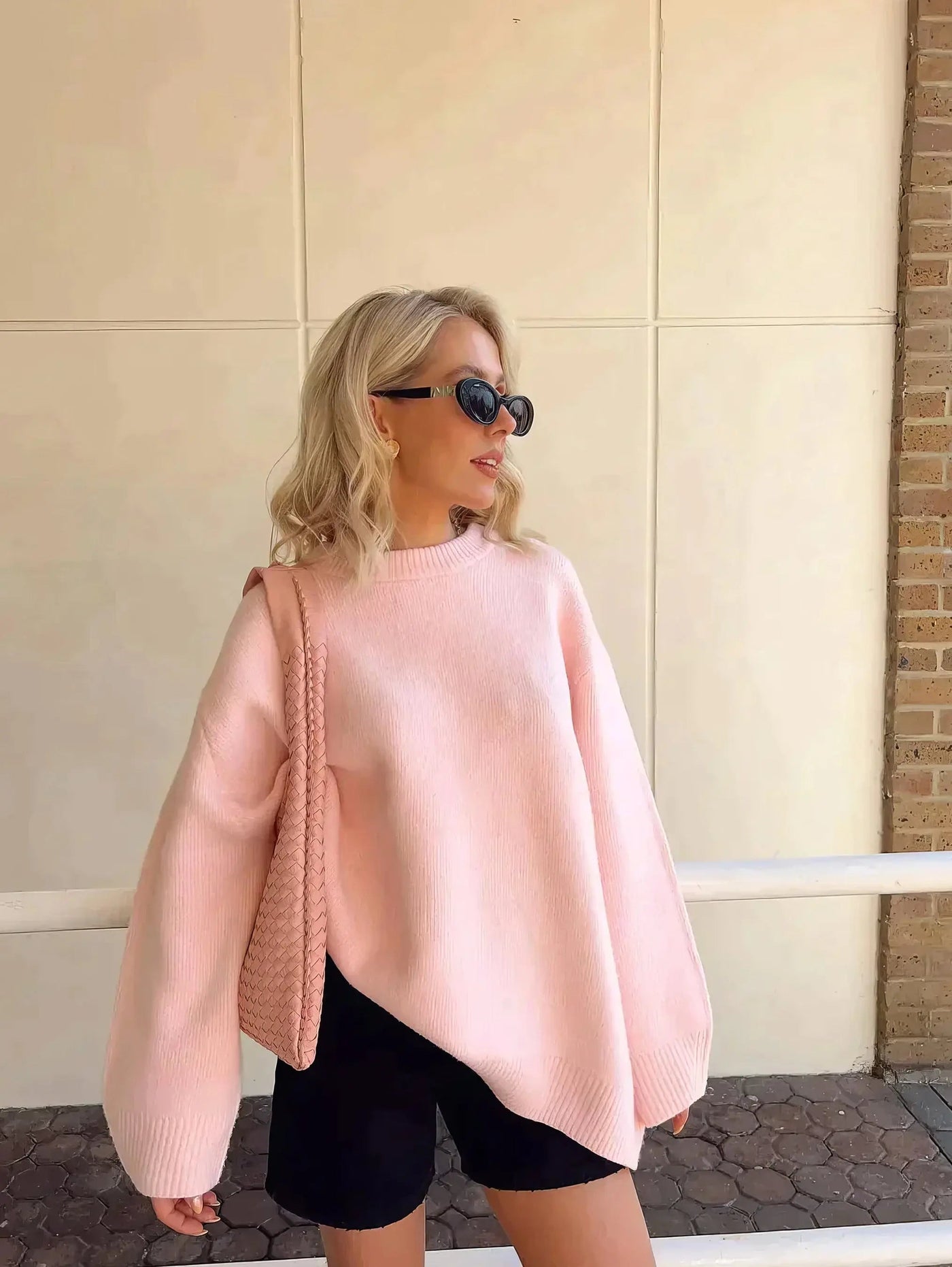 Dominique | Kuscheliger Oversized-Damenpullover aus Baumwolle
