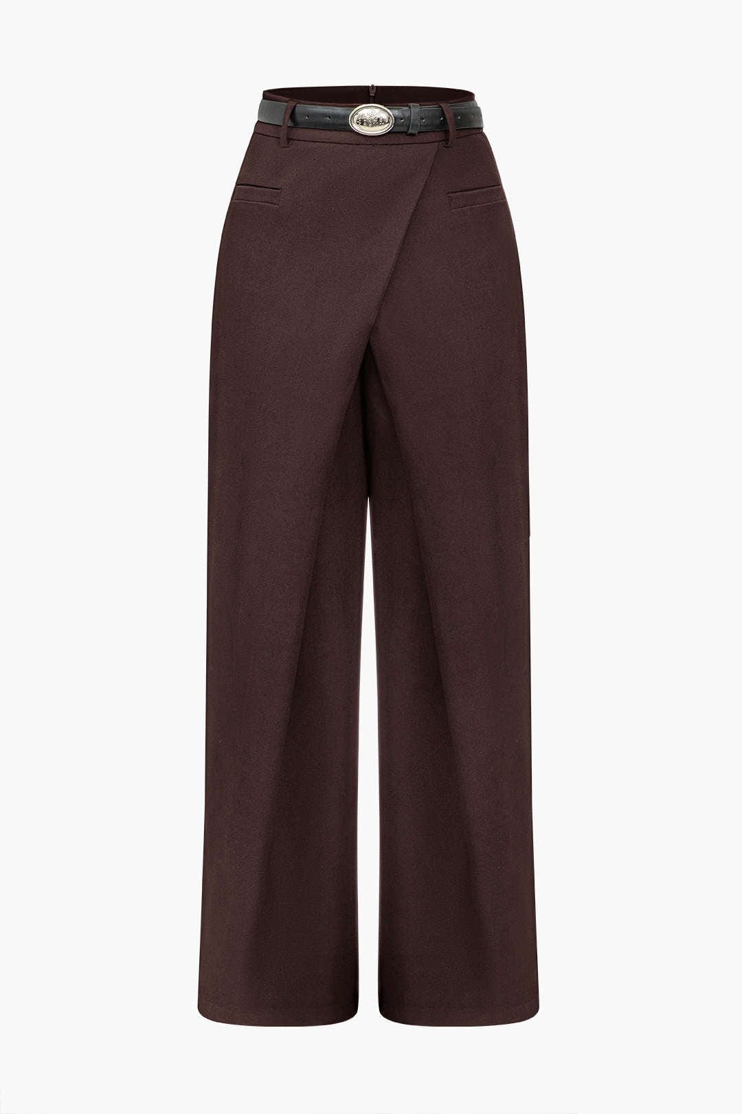 Elena | Elegante Stoffhose für Damen mit Wickeldetail