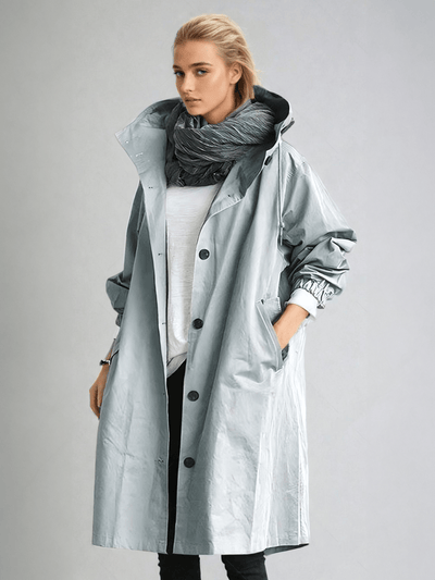 Elizabeth | Eleganter Trenchcoat Damen Beige wasserabweisend