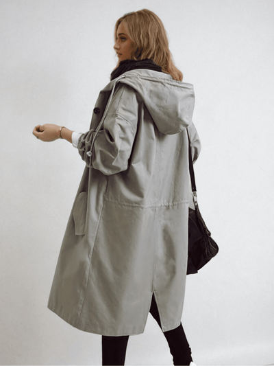 Elizabeth | Eleganter Trenchcoat Damen Beige wasserabweisend