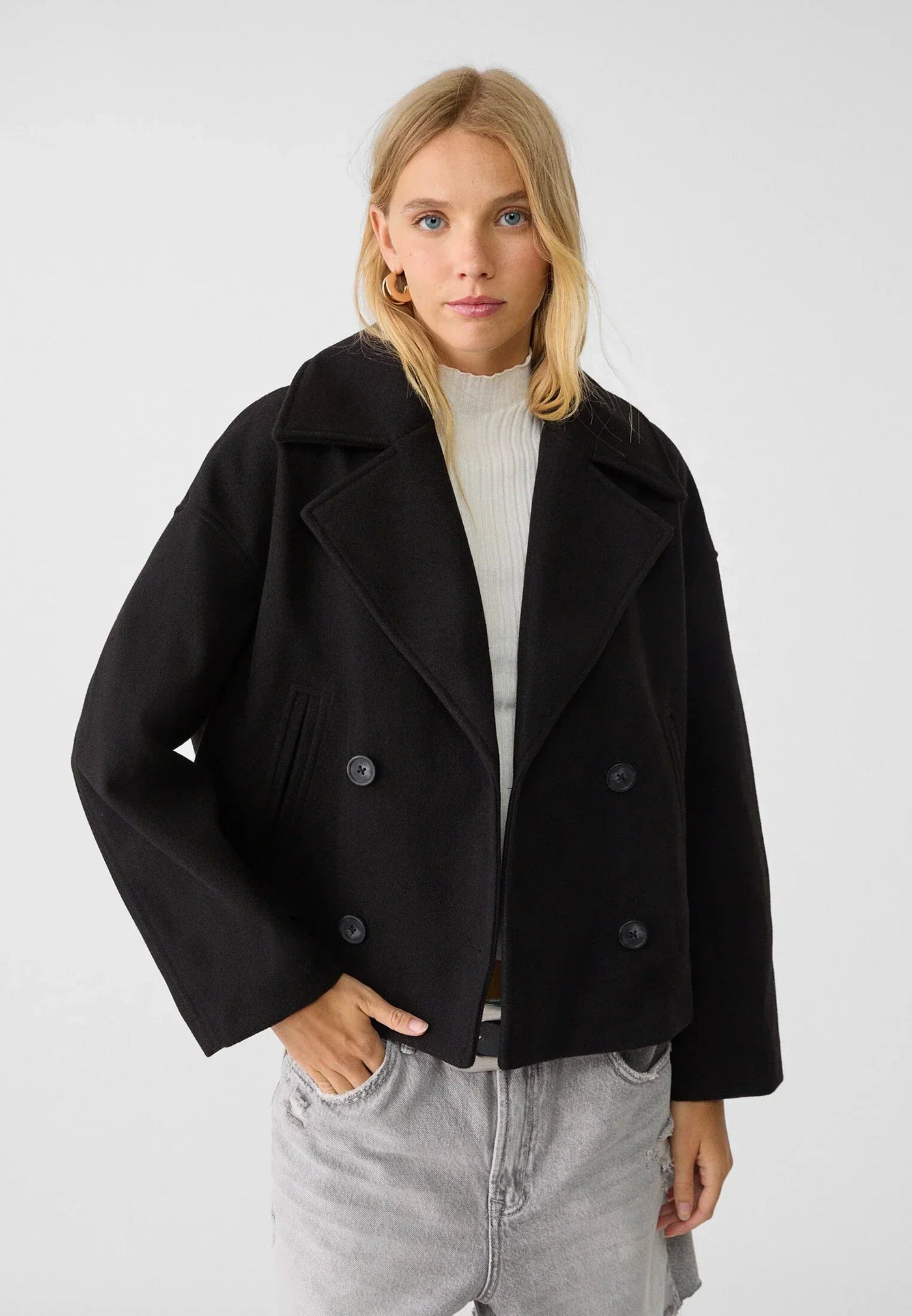 Emery | Elegante Zweireihige Jacke für Damen Kurz