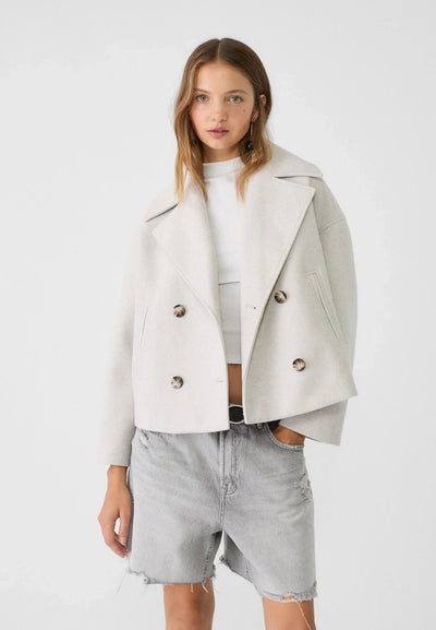 Emery | Elegante Zweireihige Jacke für Damen Kurz