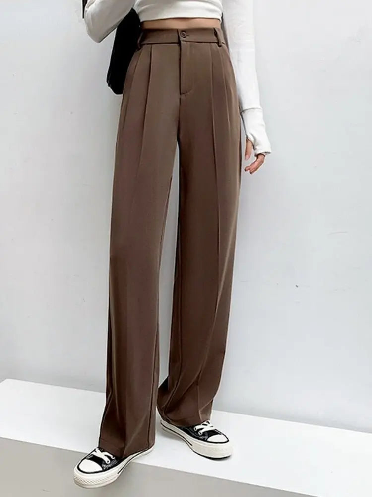 Emma | Elegante Stoffhose für Damen Hochtailliert