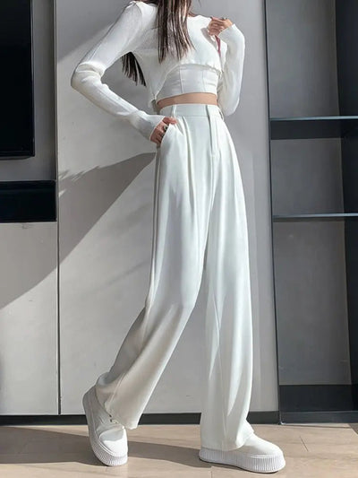 Emma | Elegante Stoffhose für Damen Hochtailliert