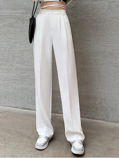 Emma | Elegante Stoffhose für Damen Hochtailliert