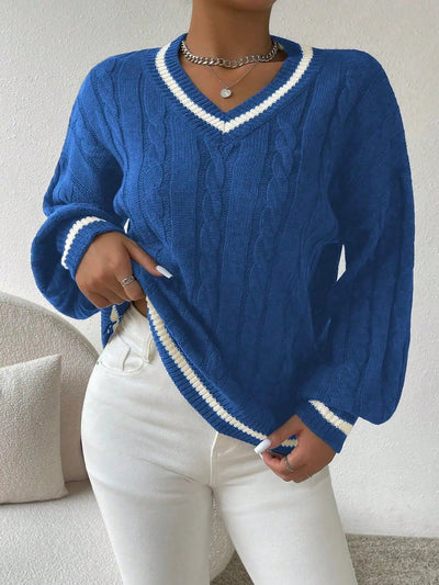 Freja | Bequemer Kabelstrickpullover für Damen Baumwolle