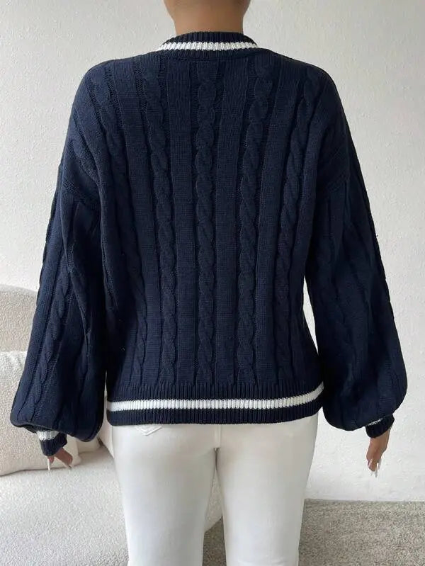 Freja | Bequemer Kabelstrickpullover für Damen Baumwolle