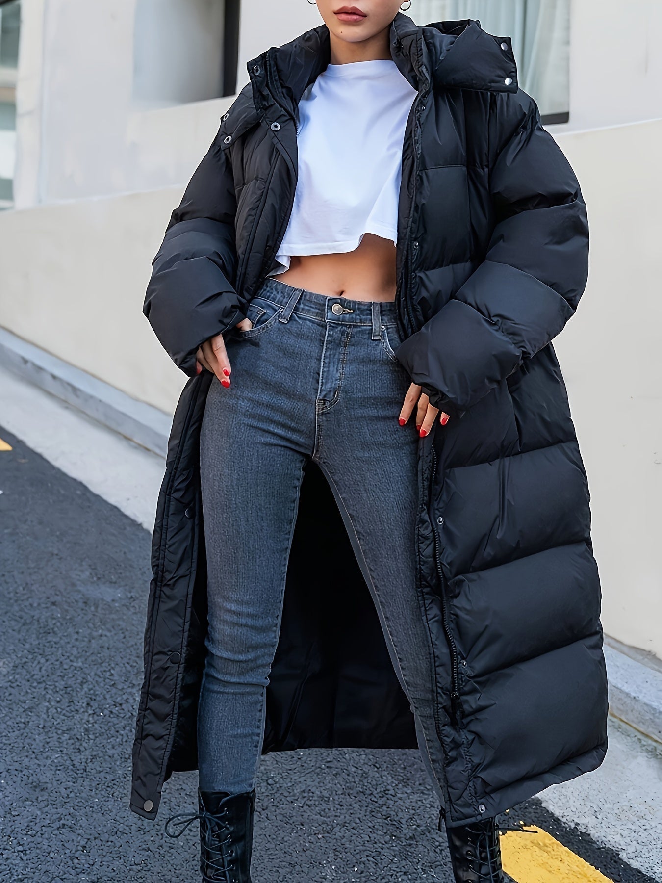 Gertruda | Elegante Pufferjacke für Damen Winter lang