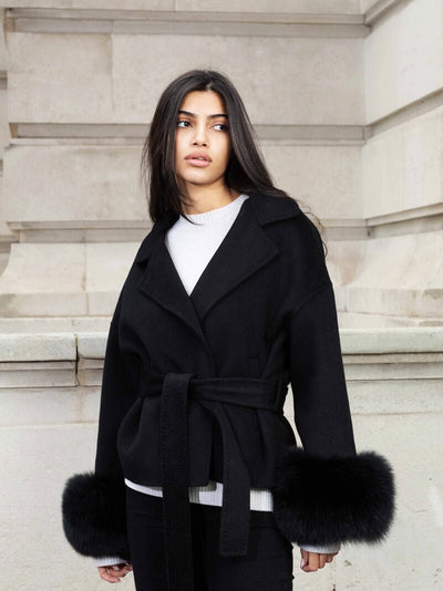 Grace | Eleganter Kunstpelzmantel für Damen Winter